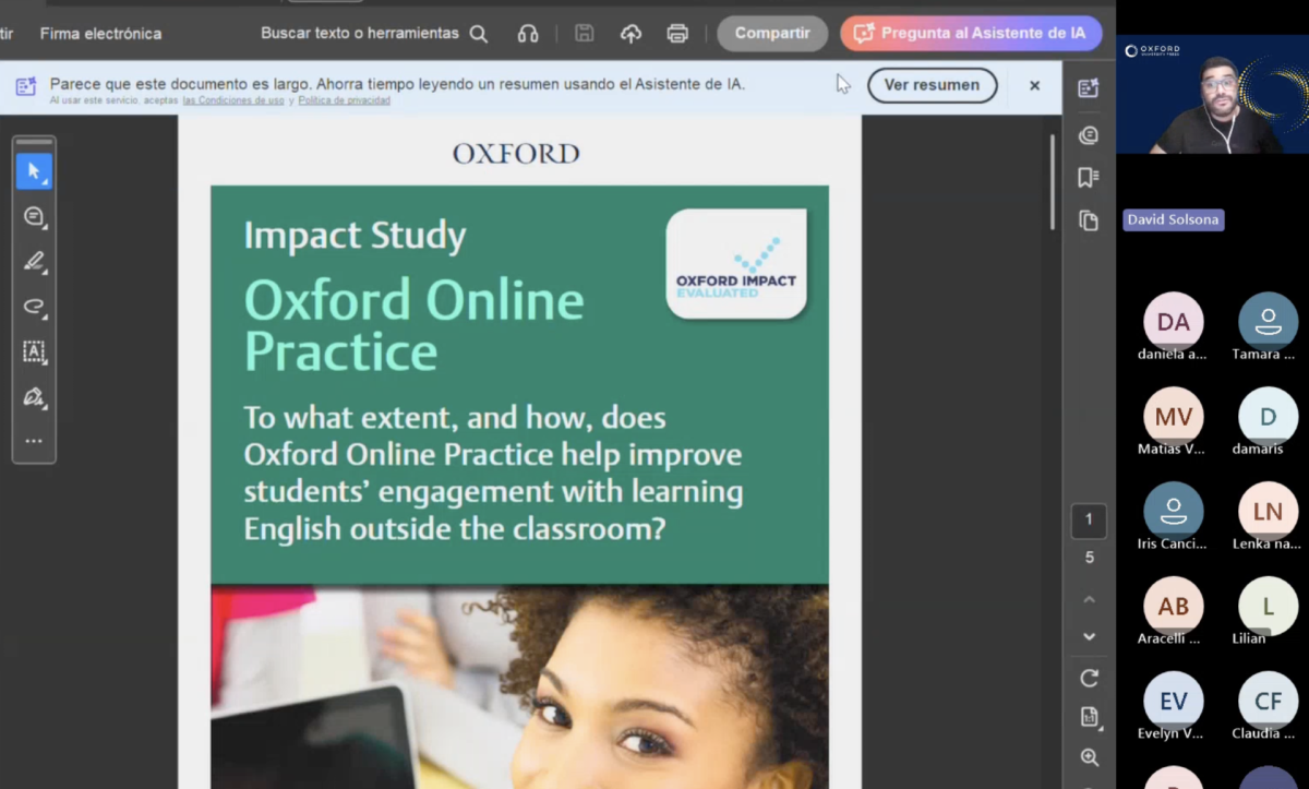 Inducción Plataforma Oxford English Hub